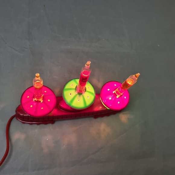 Multicolor Bubble Light Mini Candolier Candelabra Christmas Vinta… - Picture 4 of 5